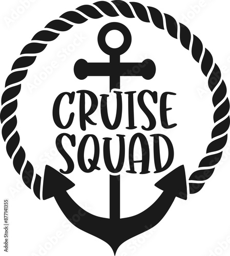 Cruise Squad Design Vector Graphic