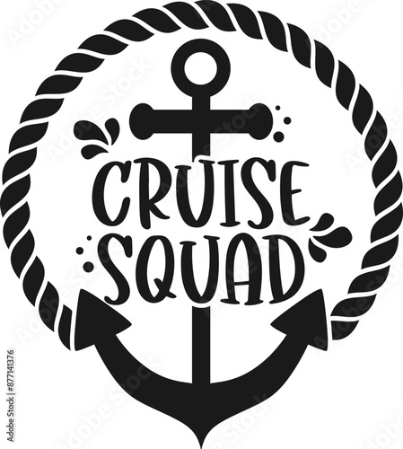 Cruise Squad Design Vector Graphic