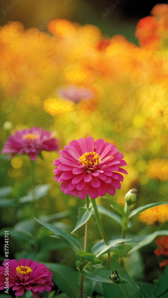 Common Zinnia or Zinnia elegans is one of the most famous flowering annuals of the genus Zinnia Common Zinnia or Zinnia elegans is one of the most famous flowering annuals of the genus Zinnia