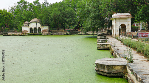 View of Bada Talab, Narnaul, Haryana, India. photo