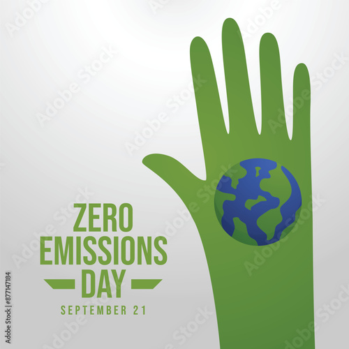 vector graphic of Zero Emissions Day ideal for Zero Emissions Day celebration.