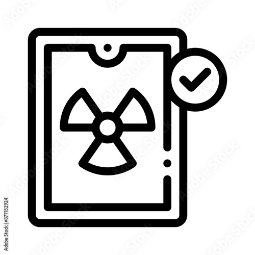 hazardous line icon