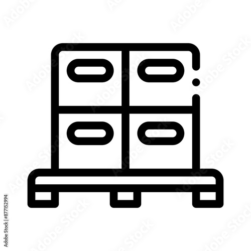 parcel line icon
