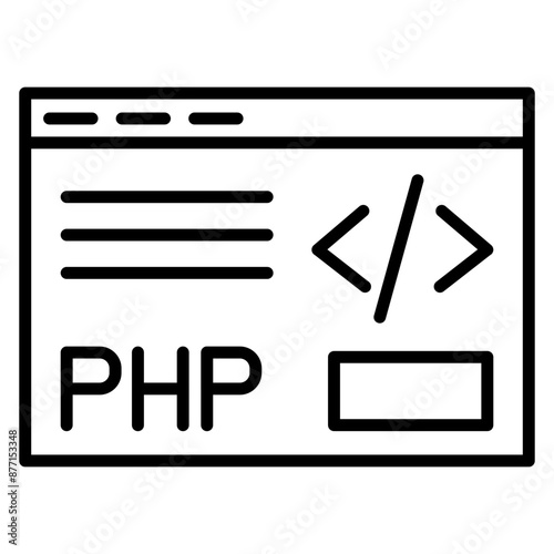 PHP Coding Icon