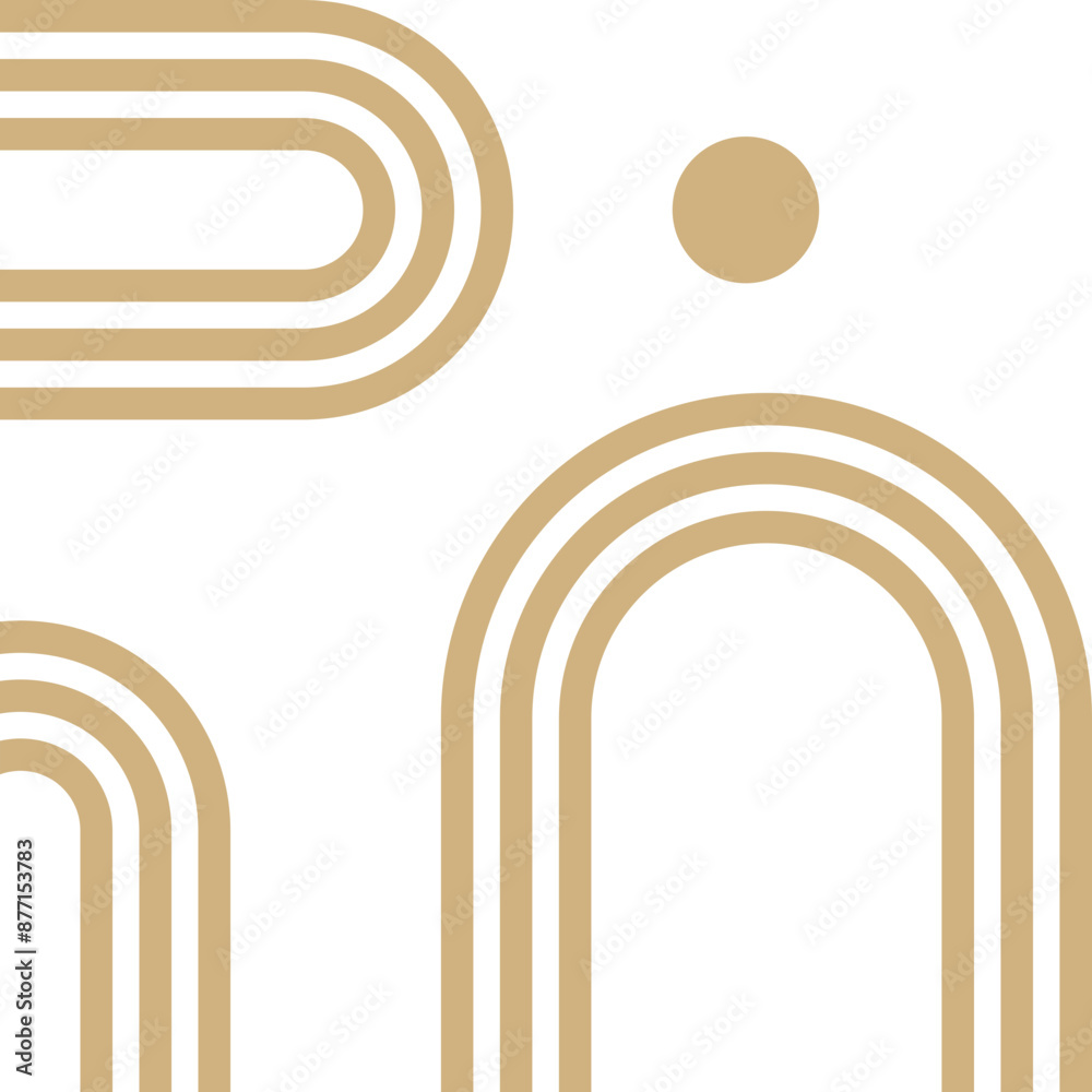 Obraz premium Scandinavian Geometric Shape