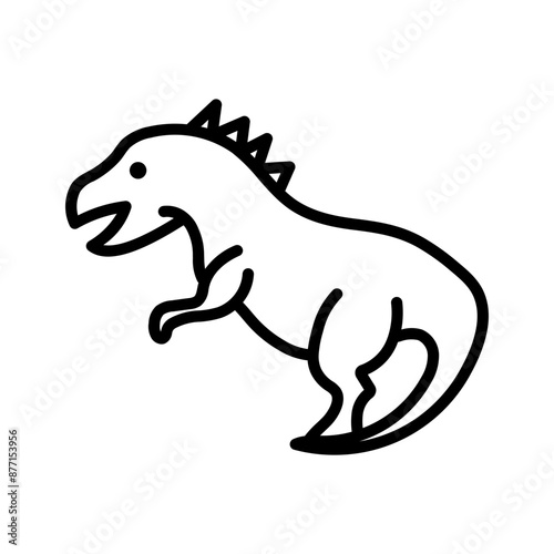 Allosaurus Lineart