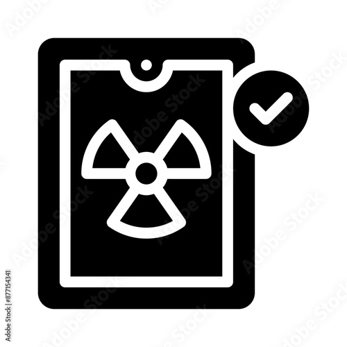 hazardous glyph icon