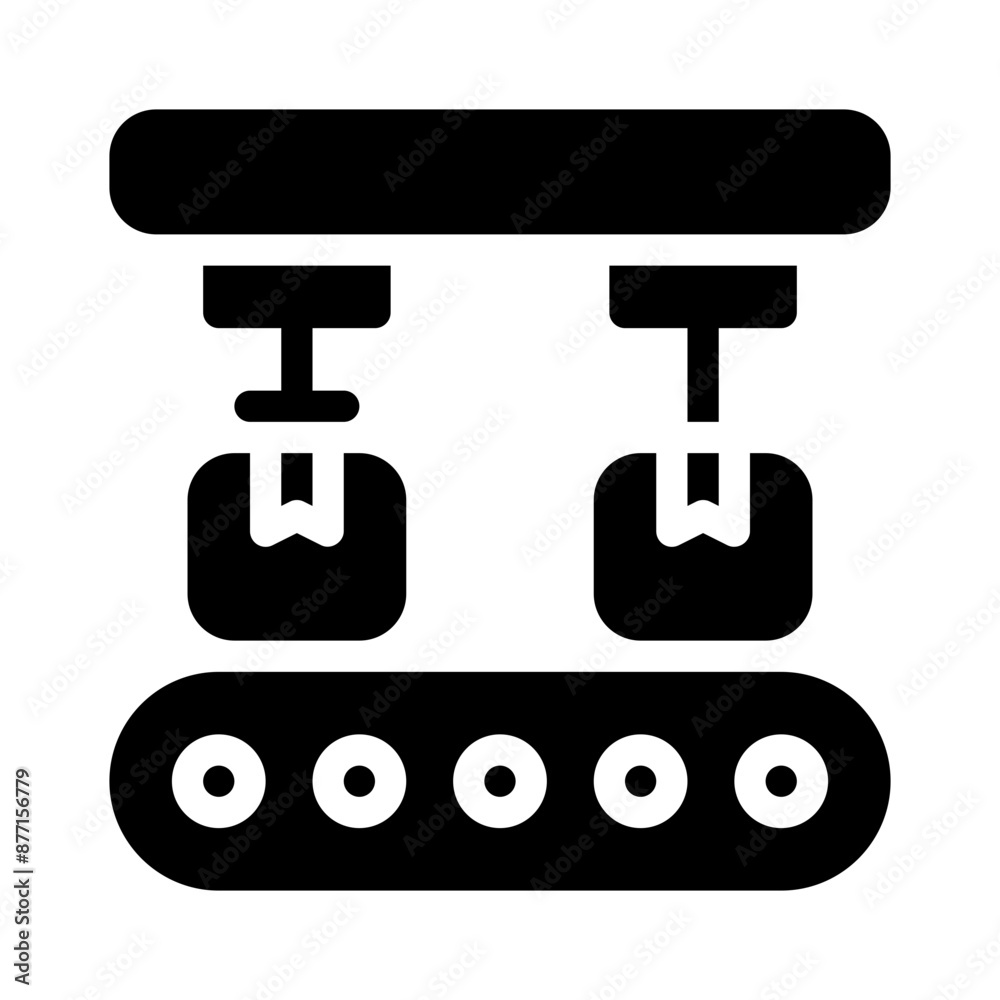 conveyor glyph icon