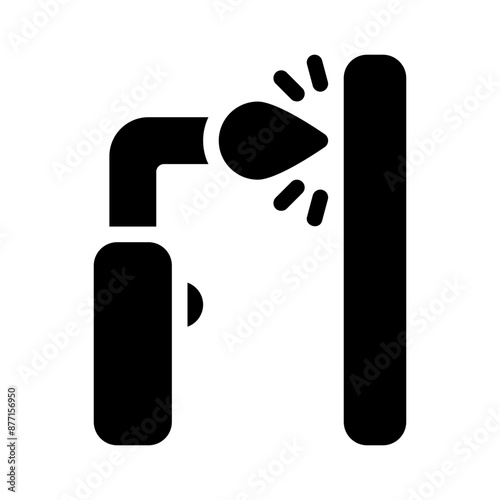 welding glyph icon