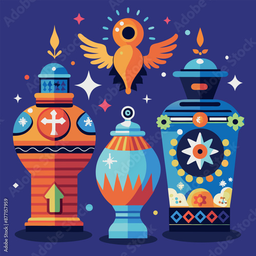 urns Flat illustration 