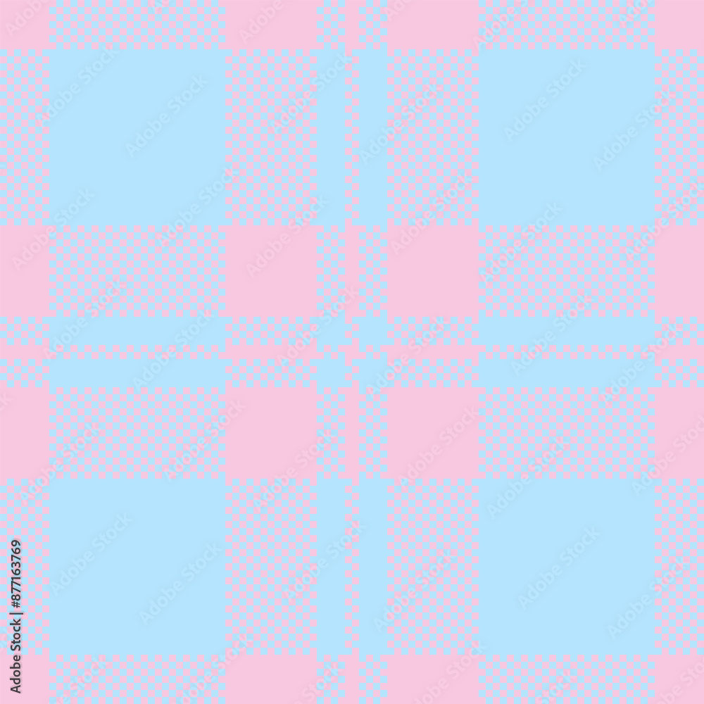 Back to school tartan check texture, checkered textile fabric plaid. Decoration pattern background seamless vector in light color.