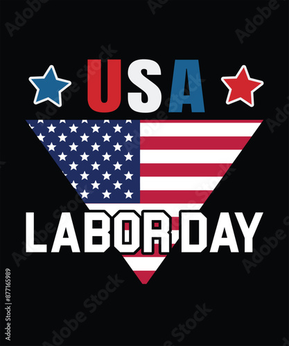 Labor Day T-Shirt Design, Workers Day Poster Design, Labor Day Illustration Vector