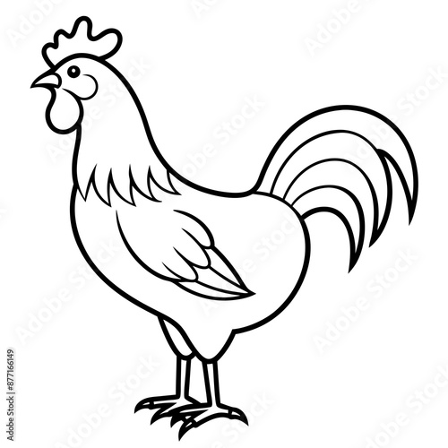 Rooster vector illustration 