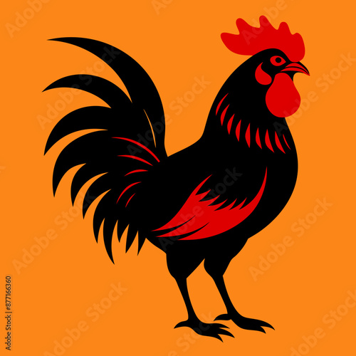 Rooster vector illustration