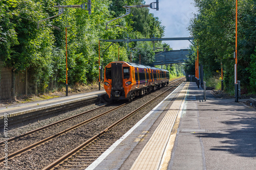 British Network Rail commuter suburban rural rail station England UK