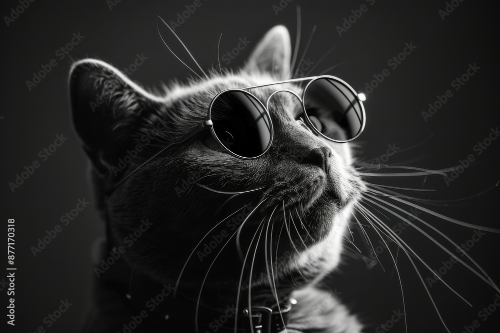 Obraz premium Cool Cat with Sunglasses