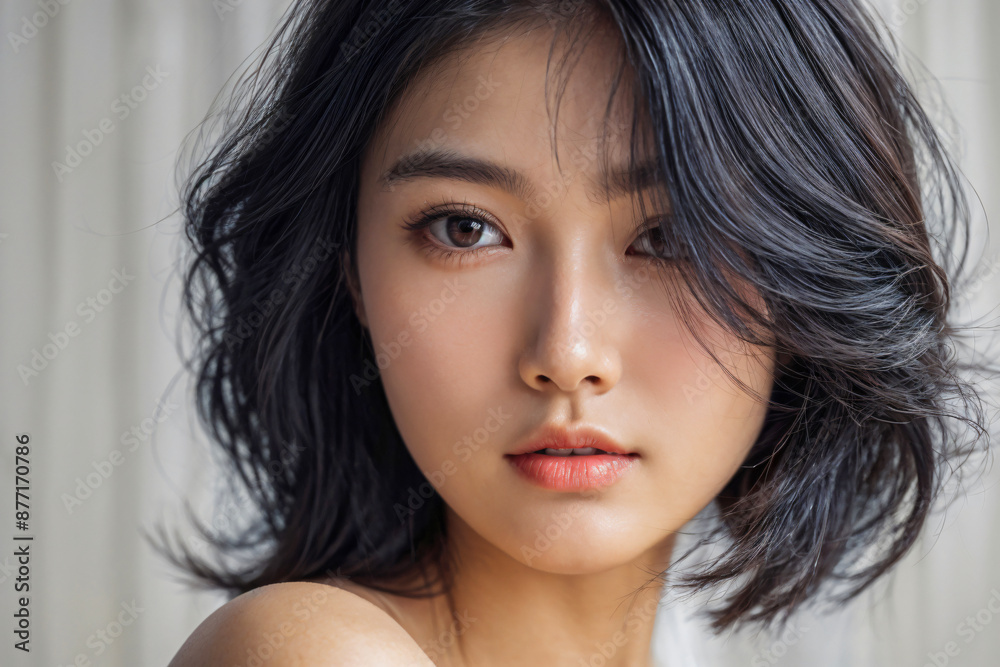 A beautiful woman with long hair, elegant appearance posing like a model A beautiful woman with long hair, elegant appearance posing like a model
