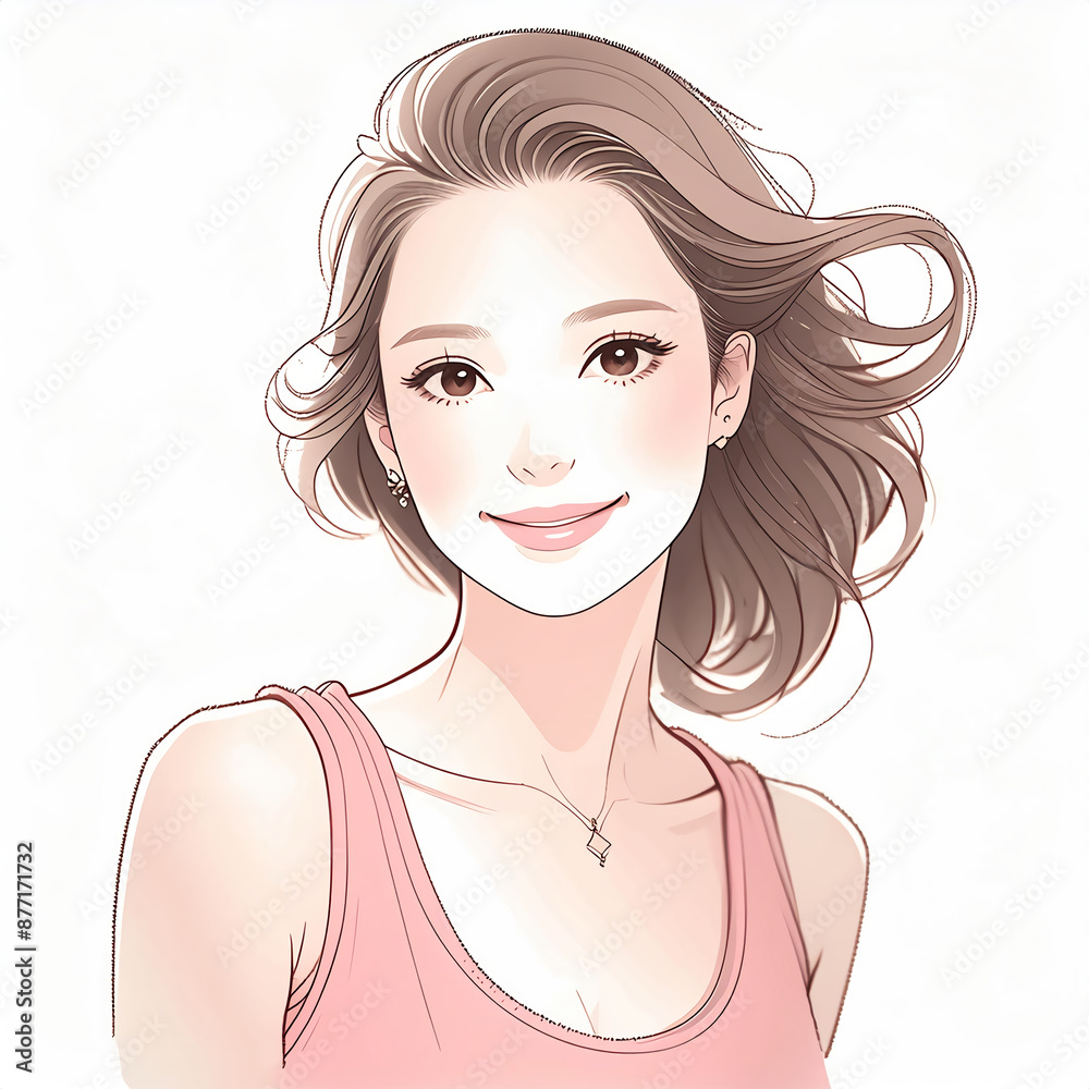 女性・女の子のイラスト素材 女性・女の子のイラスト素材