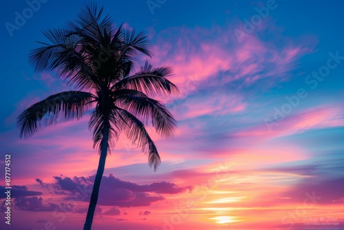 Tropical Sunset Scene