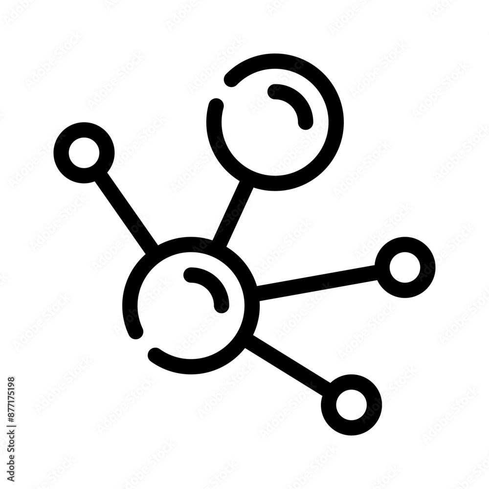 molecule line icon molecule line icon