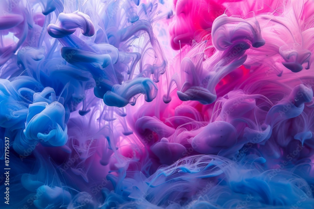 Fototapeta premium Abstract Paint Splashes in Unison