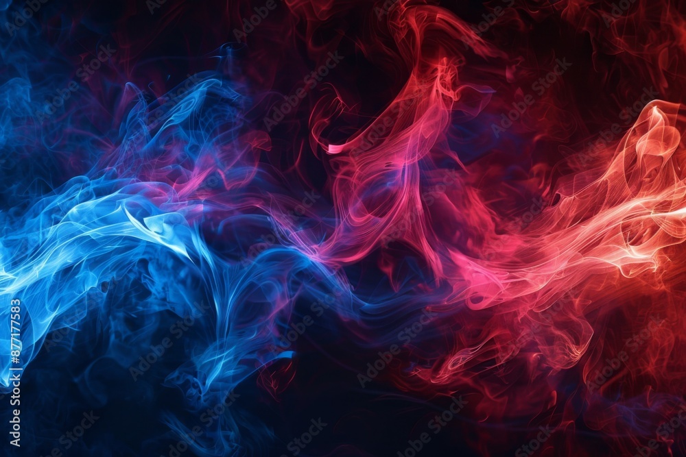 Fototapeta premium Colorful Abstract Smoke Background