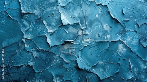 Wallpaper Mural Urban Chic: Blue Stucco Texture with Trendy Animal Print Accents Torontodigital.ca
