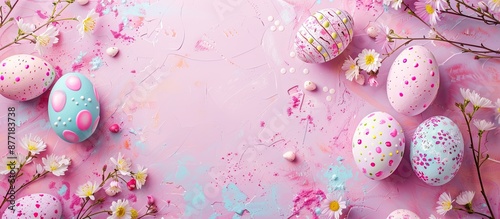Easter themed background wi...