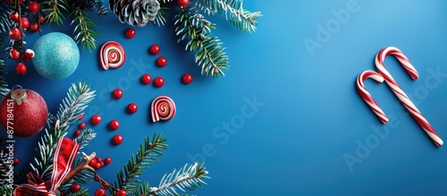 Festive Christmas card on a...