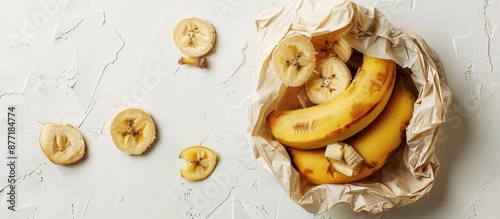 Banana and dried slices in ...