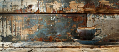 Americano cup set against a...