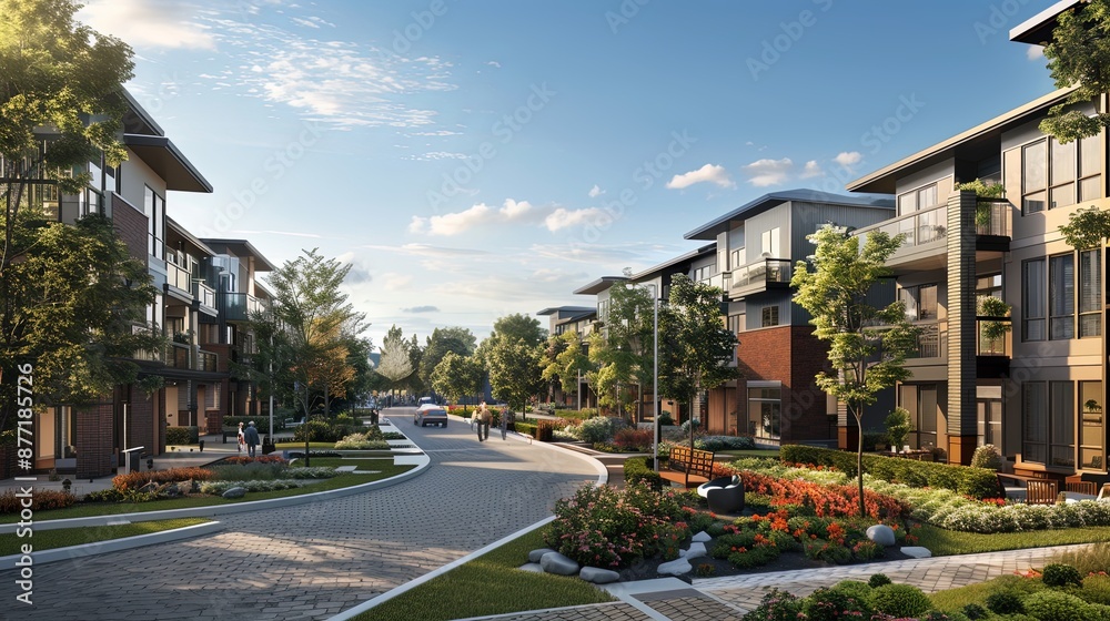 Comprehensive Architectural Model of Modern Housing Estate Comprehensive Architectural Model of Modern Housing Estate