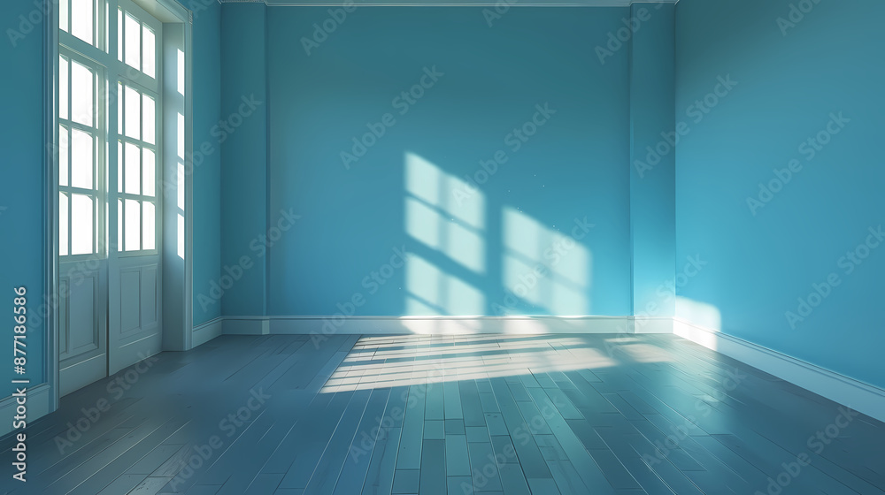 Obraz premium Bright blue room