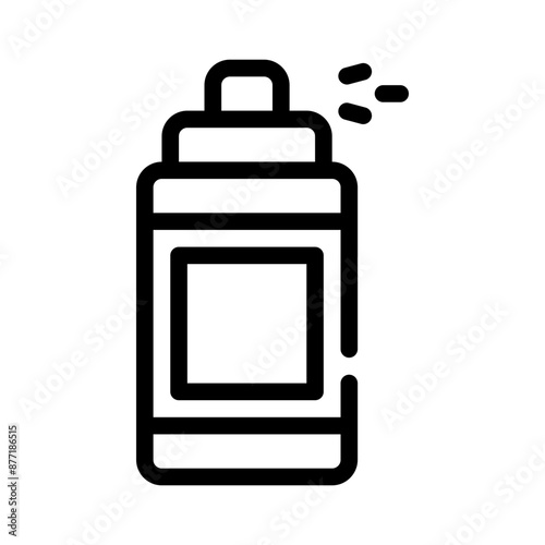hair spray line icon