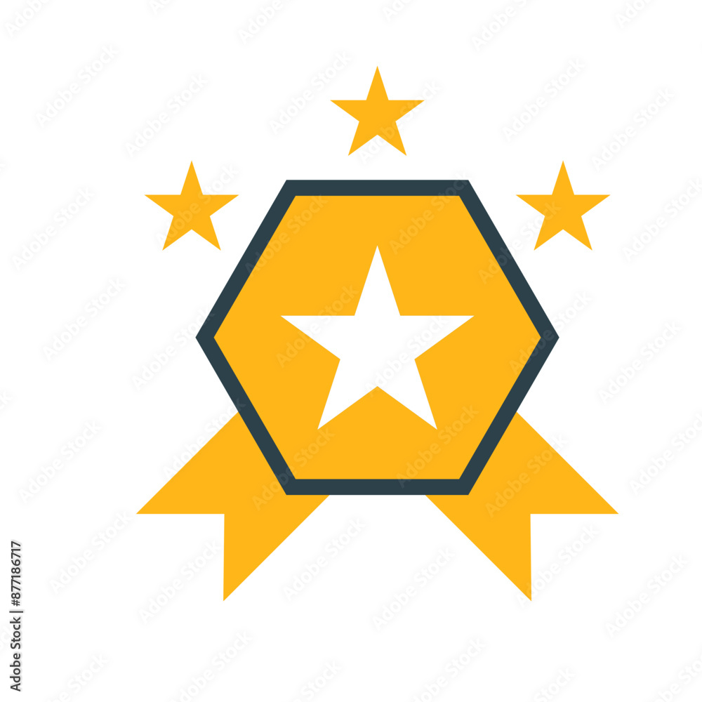 Star Badge With Ribbon Star Badge With Ribbon