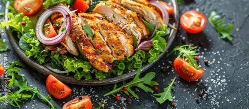 Fresh chicken breast salad ...