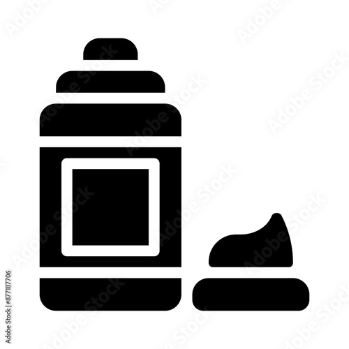 shaving foam glyph icon