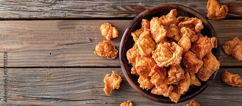 Crunchy fried pork cracklin...