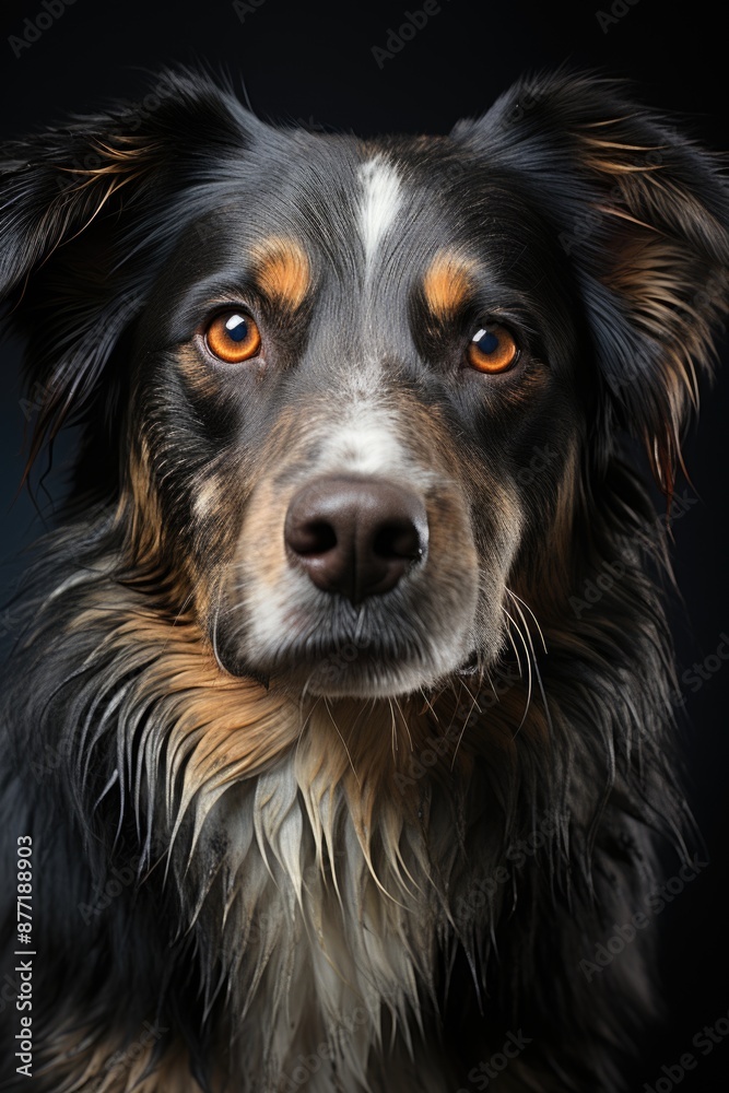 Portrait of a beautiful dog, confident dog, generative IA Portrait of a beautiful dog, confident dog, generative IA