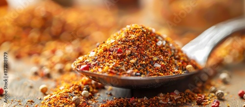 Cooking spice mix displayed...