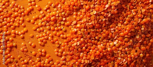 A frame made of orange lent...