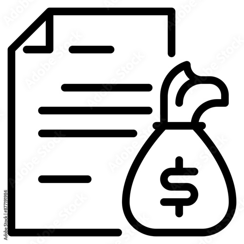 loan outline icon
