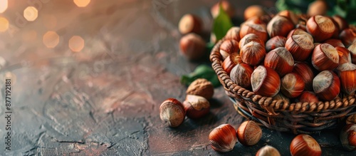 A brown hazelnut a healthy ...