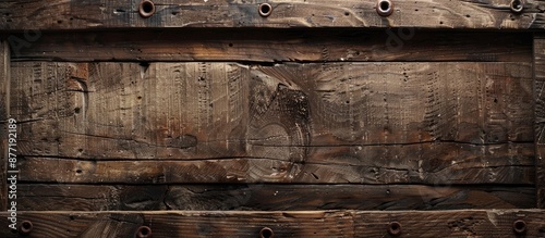 Close up view of an aged wo...