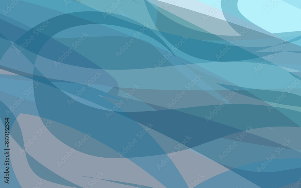Fototapeta premium abstract background illustration of curved lines forming a vortex in the water on a blue background