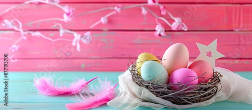 A festive Easter scene with...