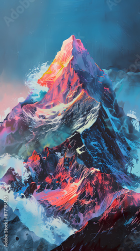 Colorful mountains