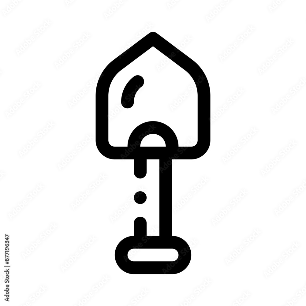 Shovel line icon