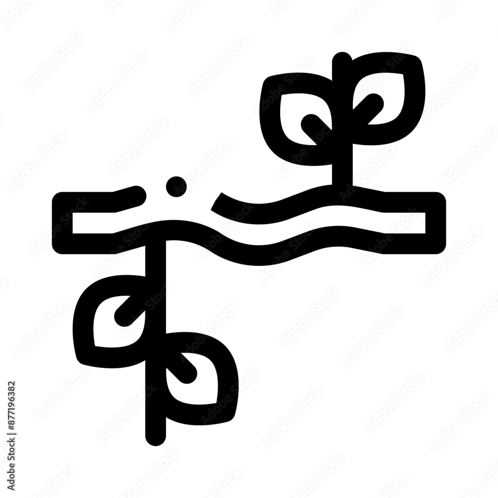 Obraz premium Vine line icon