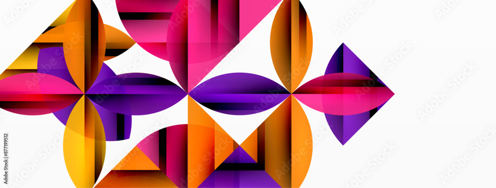 Circles and round shapes geometric minimal background Circles and round shapes geometric minimal background